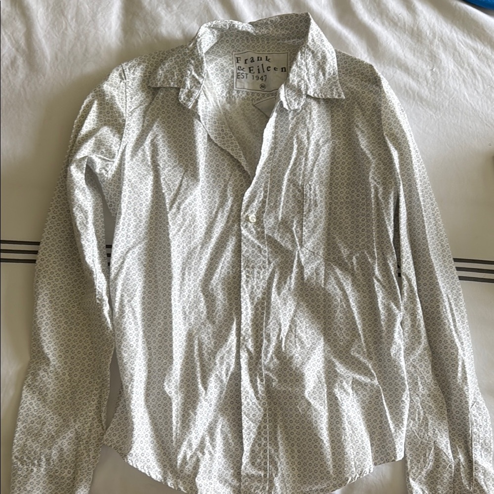 Frank & Eileen White Classic Blouse